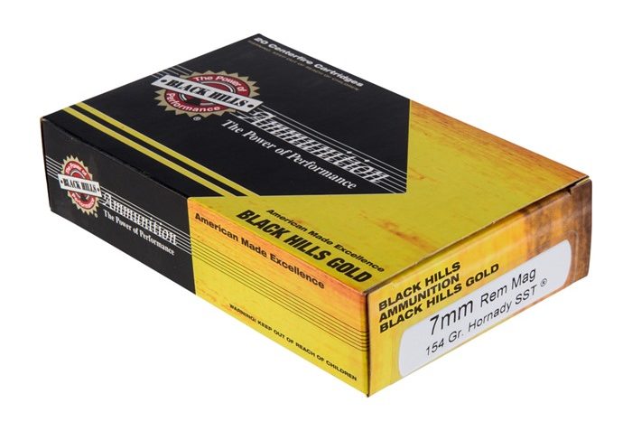 Black Hills Ammunition Centerfire Rifle, Blkhills 1c7mmrmbhgn4 7mmremmag  154gr Sst    20/5