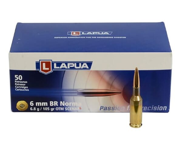 Lapua 6mm BR Norma 105gr Scenar-L OTM Ammo Box of 50 4316047