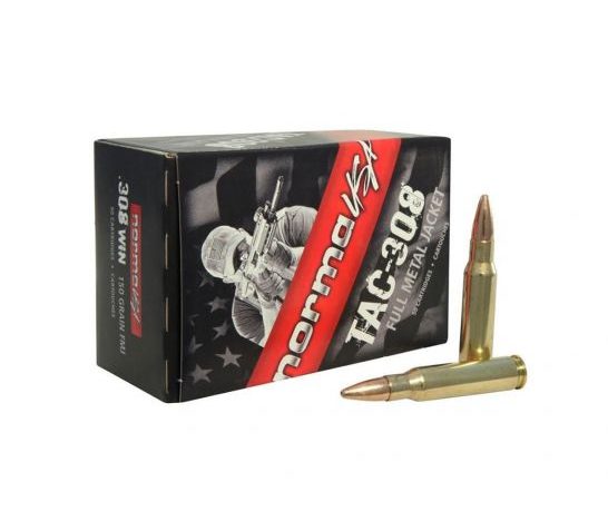 Norma Tactical FMJ .308 Win Norma 147gr Centerfire Rifle Ammo (50/box) 2422027