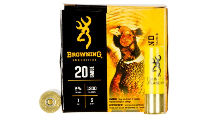 Browning BXD Upland 20 Gauge 2.75 in 1 oz #5 Centerfire Shotgun Shot Ammo, 25 Rounds, B193512025