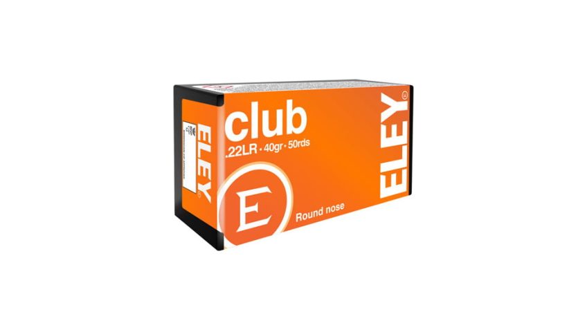 Eley Ammunition Eley Ammo Club .22lr 40gr. Round Nose 50-pack