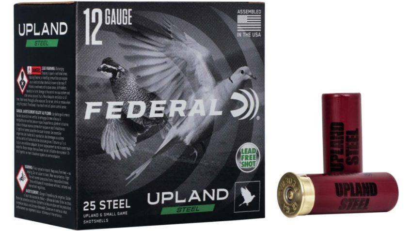 Federal Premium Upland Steel 12 Gauge 1oz 2 3/4in 1330 FPS 7.5 Steel Paper Wad Centerfire Shotgun Ammunition, USH122W 7.5, 25 Rounds, USH122W 7.5