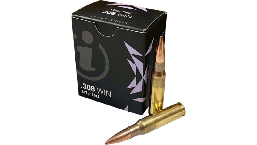 Igman .308 Winchester 147 Grain Full Metal Jacket Brass Cased Centerfire Rifle Ammunition, 20 Rounds, AMMLIVING308