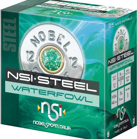 NOBEL SPORT STEEL WATERFOWL 12GA 3 1-1/4OZ #3 250RD