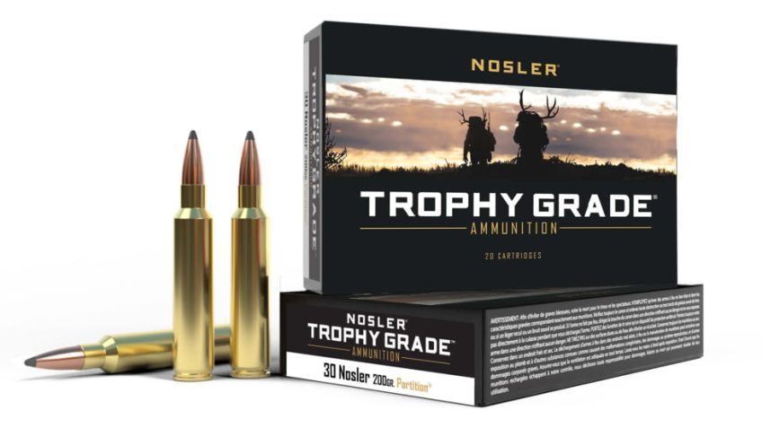 Nosler .30 Nosler, Partition , 200 grain, Brass Cased, 20 Rounds, 61230