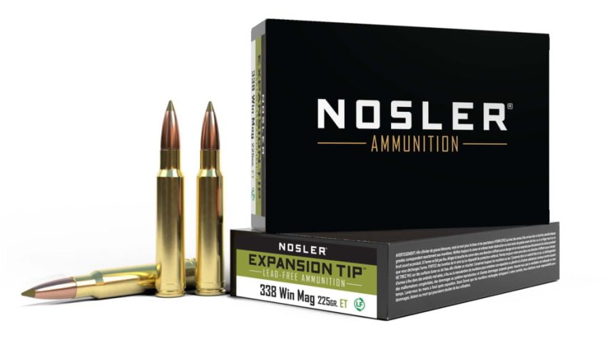 Nosler .338 Win Mag, E-Tip , 225 grain, Brass Cased, 20 Rounds, 40154