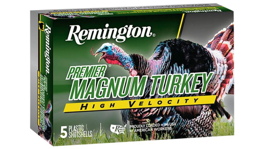 Remington 20 Gauge Premier High-Velocity Magnum Turkey 3in 1 1/8oz Shotgun Ammunition, 5 Rounds, 20119