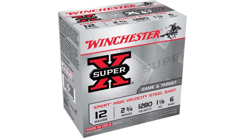 Winchester Bismuth 20 Gauge 3in Size 4 Centerfire Shotgun Buckshot Ammunition, 25 Rounds, SWB2034