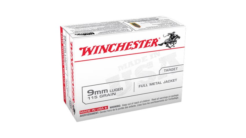 Winchester Usa 9 mm Luger 115gr Fmj 100rd Value Pack