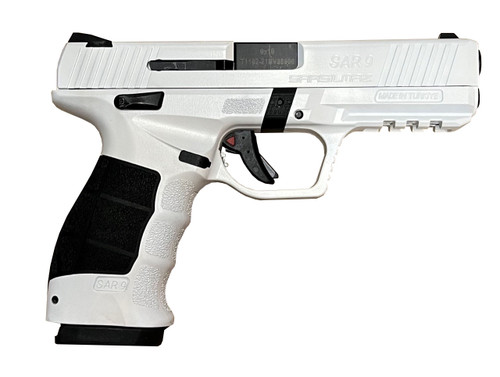 Sar USA SAR9 9mm Luger 4.4in White Cerakote Pistol – 17+1 Rounds