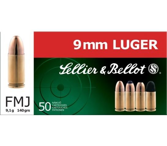 S&b 9mm Subsnc 140gr Fmj 1000rd Cs