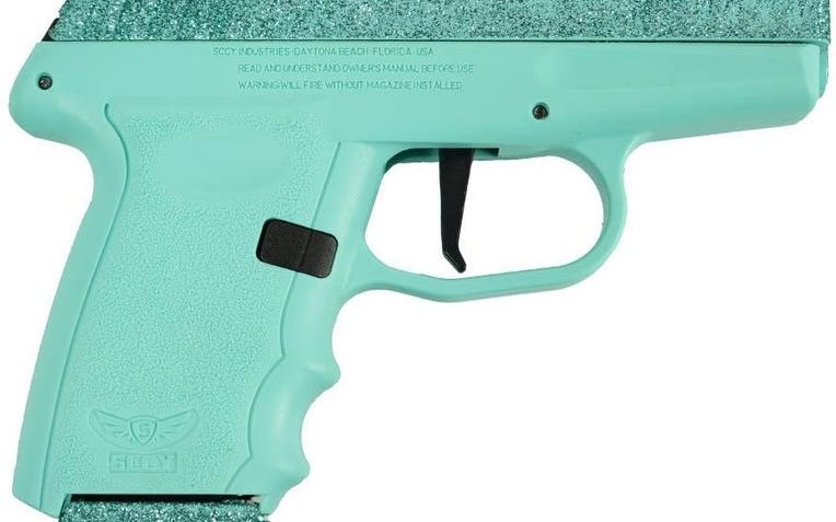 SCCY DVG-1 Sea-Mist Blue Glitter 9mm 3.1" Barrel 10-Rounds