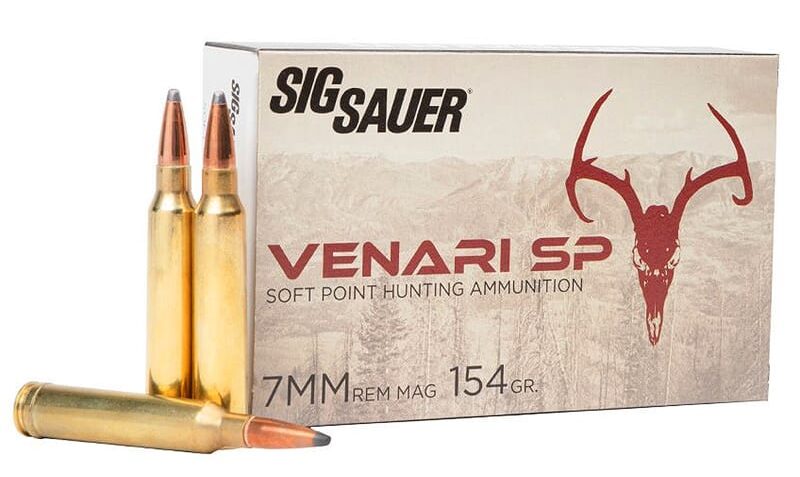 Sig Sauer Ammo 7mm Rem Mag 154gr Venari Soft Point 20/Box V7MMSP154-20