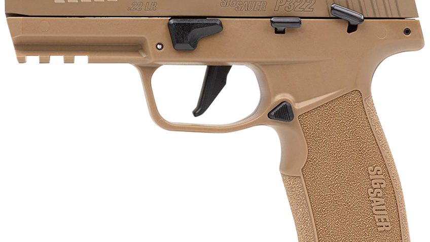 Sig Sauer 322C Tac Pac, 4" Barrel, Adjustable Sights, Coyote Tan, 20rd