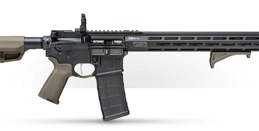 Springfield Saint Victor, 5.56×45, 16" Barrel, 15" Handguard, OD Magpul Furniture, 30rd