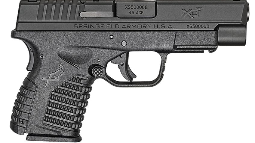 Springfield Armory XDS94045B XD-S 45 ACP 4" 5+1 Black Black Melonite Steel Slide Black Interchangeable Backstrap Grip