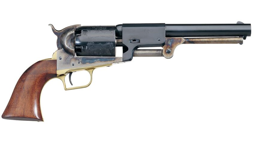 Uberti 1848 2nd Dragoon .44 Cal 7.5″ Bbl C/H Frame Brass B/S & T/G 6rd Black Powder Revolver 340810