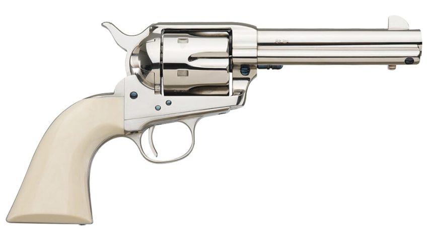 Uberti 1873 Cattleman Cody NM .45 Colt 4.75″ Bbl F/N Plated Steel 6rd Revolver 356113