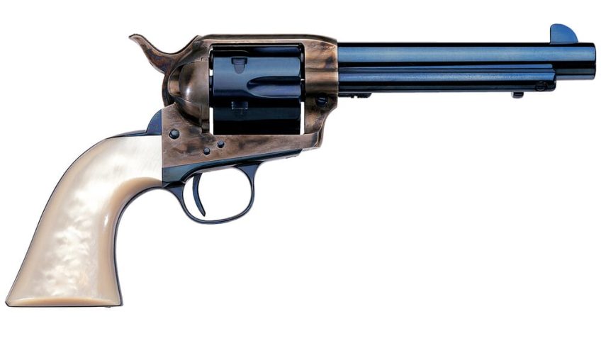 Uberti 1873 Cattleman Frisco NM .45 Colt 5.5″ Bbl C/H Frame Steel B/S & T/G 6rd Revolver 356118