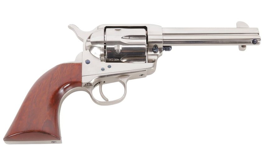 Uberti 1873 Cattleman Nickel .45 Colt 4.75″ Bbl F/N Plated Steel NM 6rd Revolver 344102