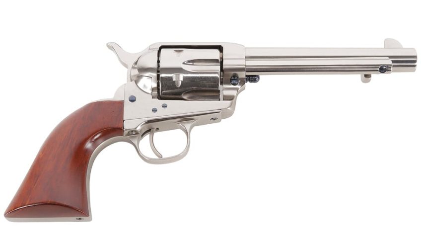 Uberti 1873 Cattleman Nickel .45 Colt 5.5″ Bbl F/N Plated Steel NM 6rd Revolver 344112