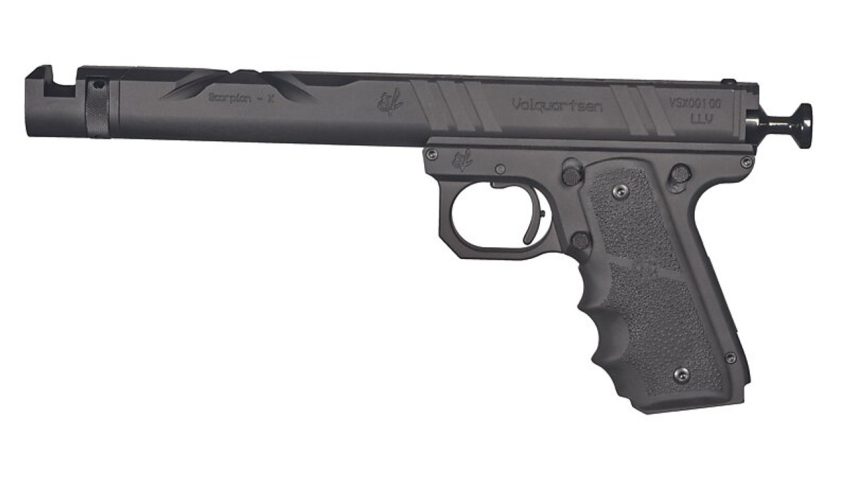 Volquartsen Scorpion-X .22 LR, 6" Barrel, Hogue Grips, Black, 10rd