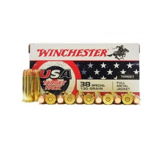 38 Special – 130 Grain FMJ – Winchester USA Target Pack – 50 Rounds