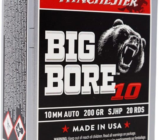 Winchester Big Bore Brass 10mm 200-Grain 20-Rounds JSP