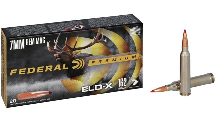 Federal Ammo Premium 7mm Rem Mag, 162gr, ELD-X, 20Bx/10Cs