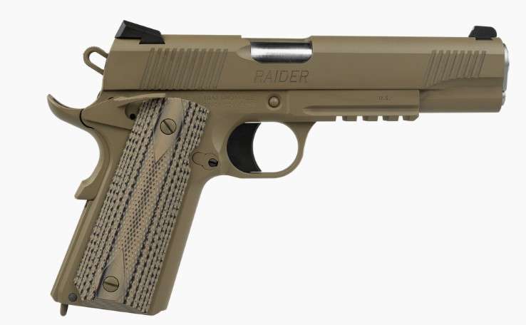 Tisas 1911 Duty Raider 9mm 5" 9+1 FDE Cerakote Rail