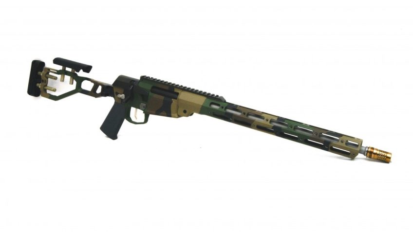 Q LLC The Fix 308 Winchester 16" 10rd Woodland Camo M81