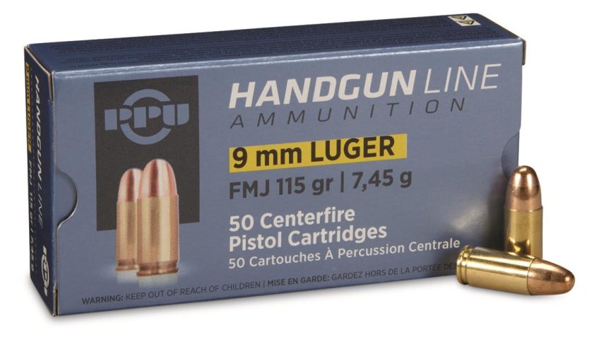 PPU 9mm Luger 115gr FMJ 200rds – PPH9M