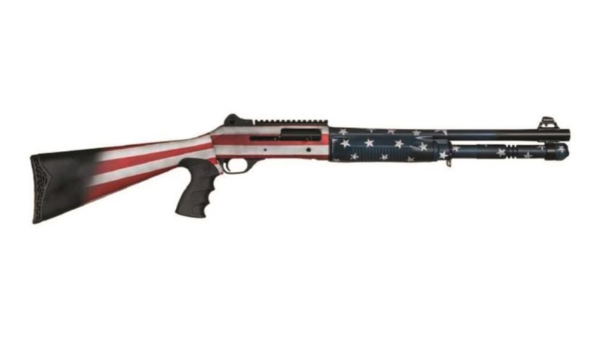 G-Force Tactical GF4 12ga 5rd 18.5" Shotgun, USA Flag-  GFSAS12USA