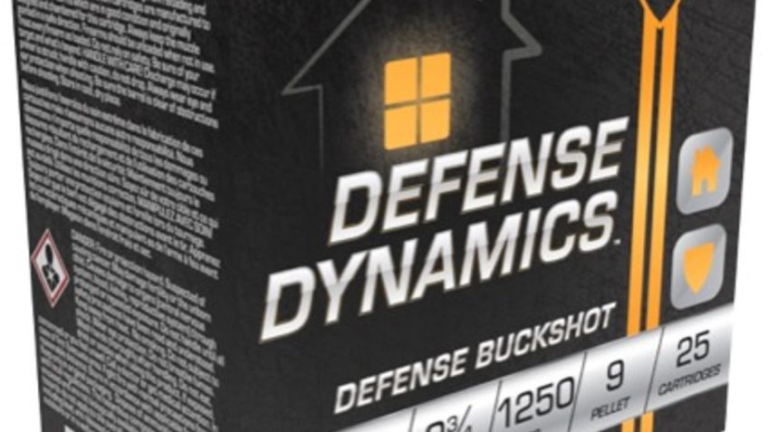 Fiocchi Dynamics Defense 12 Ga, 2.75", Buckshot, 25rd Box