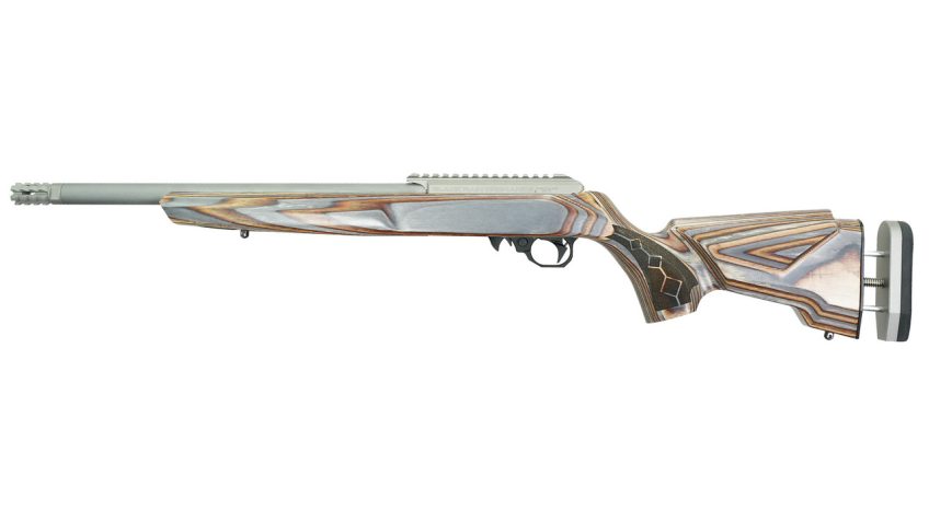 Black Rain Ordnance Deluxe .22LR Semi-Auto Rifle in Shady Camo – Stylish Rimfire Firearm – BRO22DSC