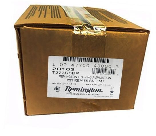 Remington Range Brass .223 Rem 55-Grain 1000-Rounds FMJ Loose Bulk