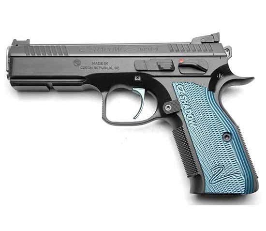 CZ Custom Shadow 2 ACCU 9mm 4.89″ Barrel 17-Rounds Blue Grips