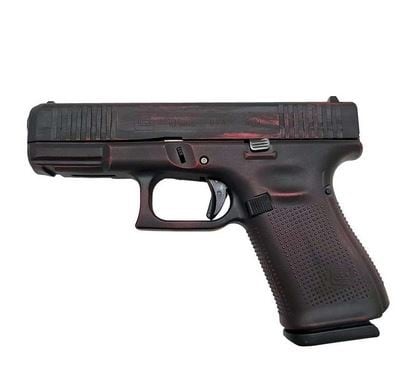 Glock 19 9mm Luger 4in Red Battleworn Cerakote Pistol – 15+1 Rounds