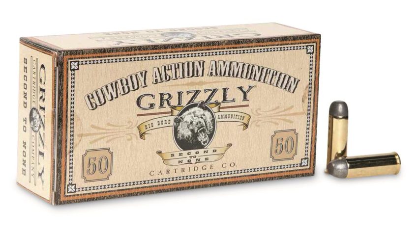 Grizzly Cartridge Co. Cowboy Action Ammo, .45 Colt, RNFP, 200 Grain, 50 Rounds