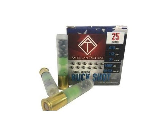 American Tactical Imports 410 Ga, 2.5", 1/3 oz, Buck Shot, 25rd Box