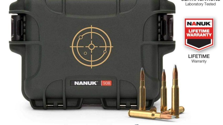 Nanuk 908 .223 Remington NK-7 Resin Waterproof Ammo Case, Black – 908AMMO1