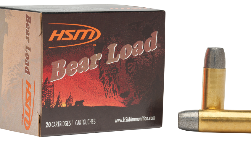 HSM Bear Load .45 Long Colt 325 Grain Wide Flat Nose Centerfire Handgun Ammo