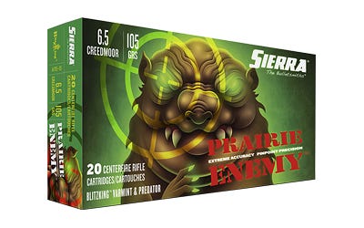 6.5 Creedmoor – 105 Grain BlitzKing – Sierra Prairie Enemy – 20 Rounds