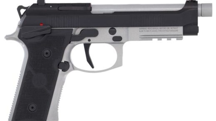 Beretta 92XI SAO Tactical 9mm, 5.1" Barrel, Black/Silver, Optic Ready, 10rd