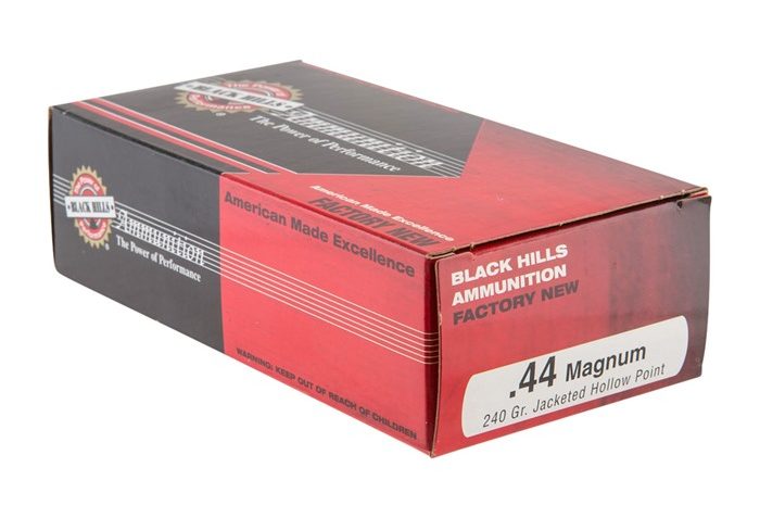 44 Mag – 240 Grain JHP – Black Hills – 50 Rounds