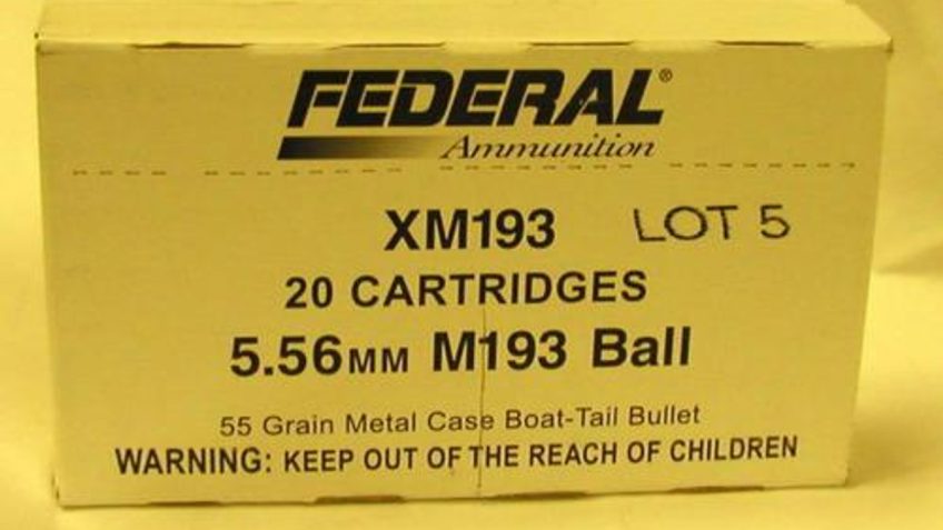 Federal Ammo 5.56 Nato 55Gr Fmj 20/Bx XM193H