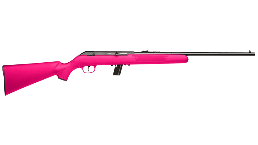 Savage Arms 64 F 22 LR Semi Automatic Rifle Pink Stock