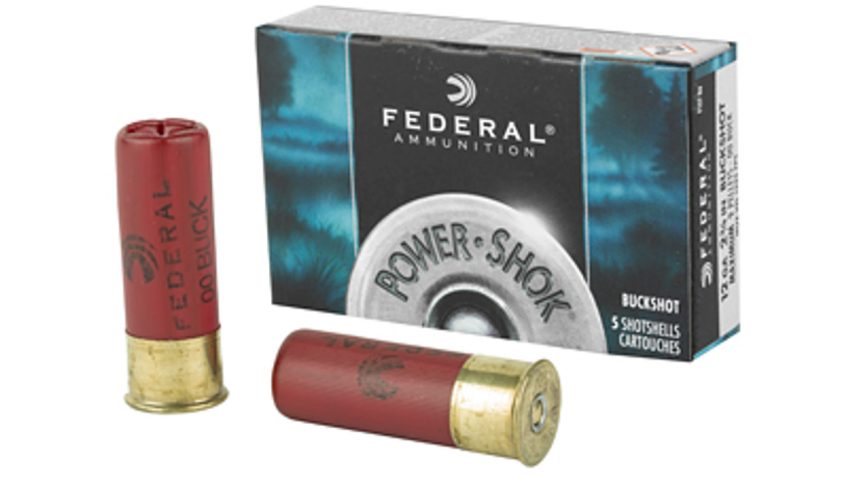 Federal F1271b Power-Shok Max Buck 12 Gauge 2.75" 16 Pellets 1 Buck Shot 5 Bx/50 CS