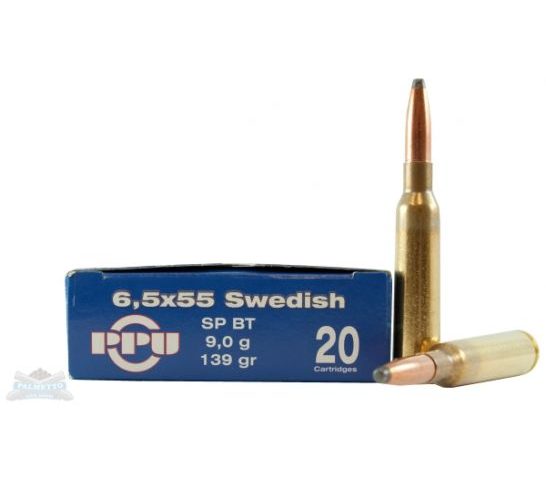 Ppu 6.5X55 Swedish SP 139 Grain Weight 20/500 PP6.2