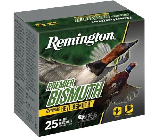 Remington Ammunition R20503 Premier Bismuth 12 Gauge 2.75" 1 1/4 OZ 2 Shot 25 Bx/10 CS